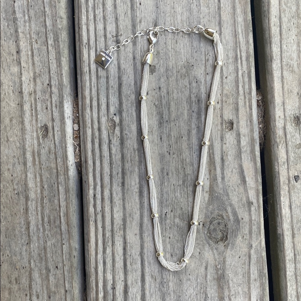 Anne Klein Silver tone multi strand Necklace